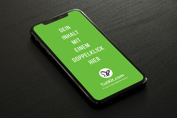 Maqueta con smartphone, teléfono móvil (iPhone) - Versión 23