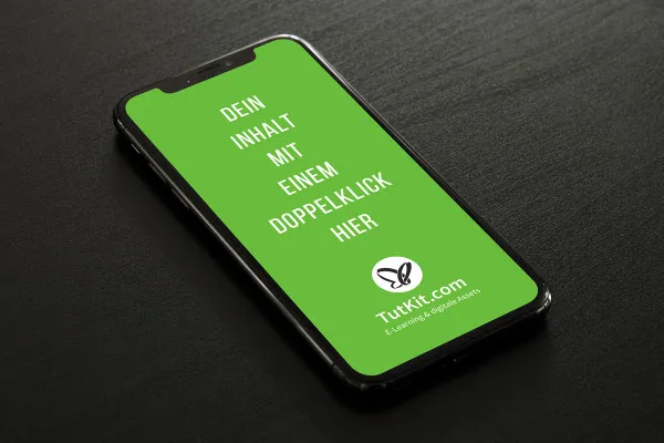Mockup mit Smartphone, Handy (iPhone) – Version 23