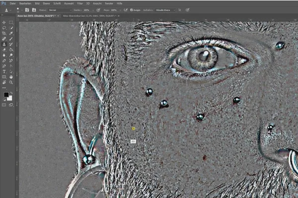 Separazione delle frequenze in Photoshop - 24 Struttura Viso