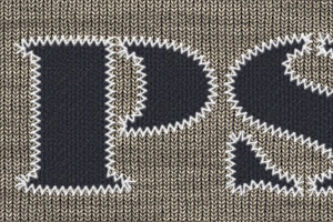 Stickmustereffekte für Typografie