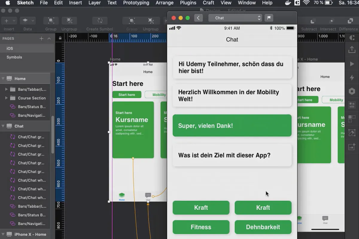Skiss-tutorial: 8 prototyping i Sketch