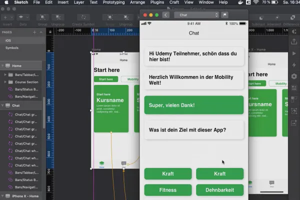 Skiss-tutorial: 8 prototyping i Sketch