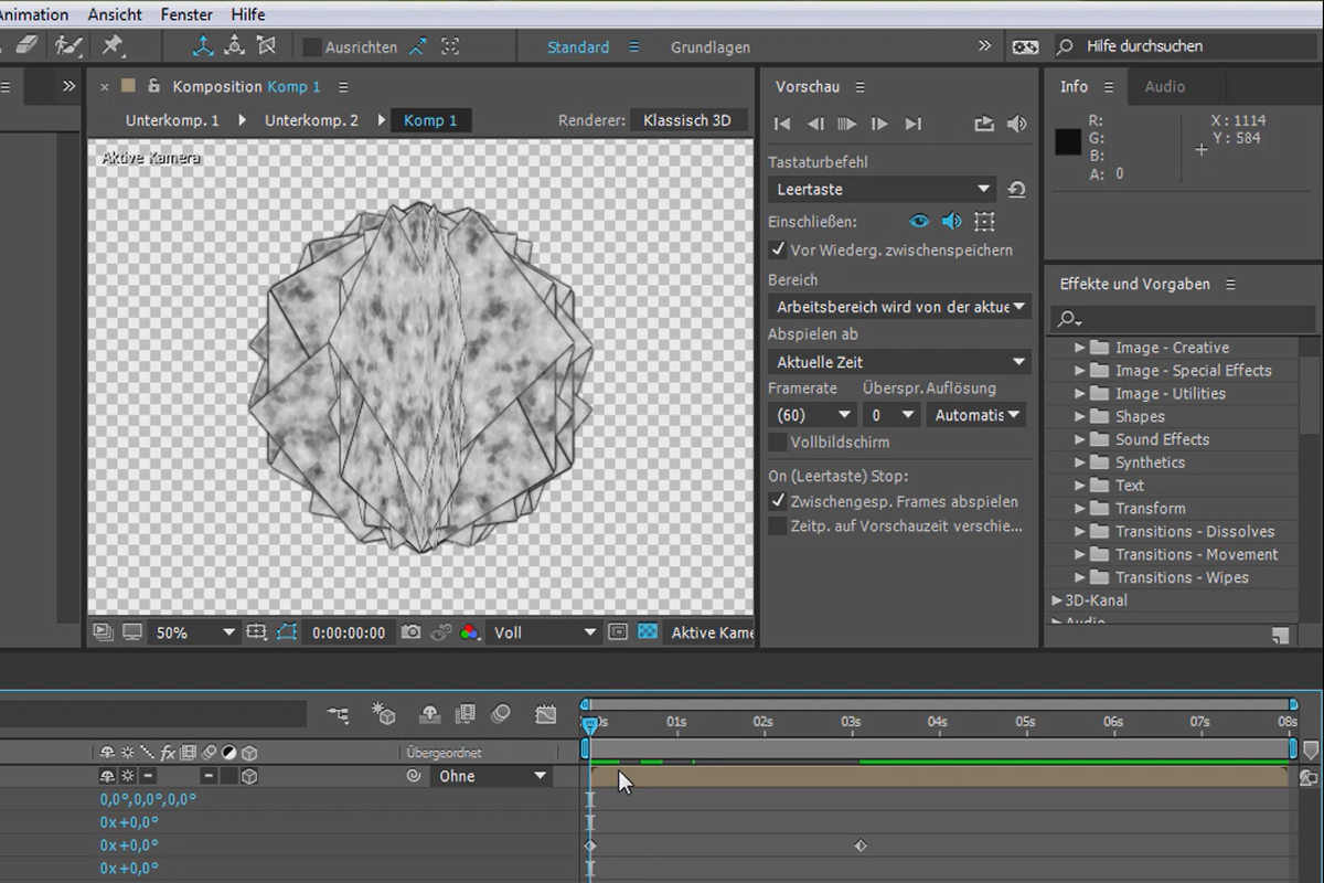 Nytt i Creative Cloud: After Effects CC 2015.1 (november 2015) - Förbättringar i förhandsgranskningen