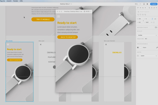 Adobe XD-tutorial: 24 | Ljudkommentar på förhandsvisningar