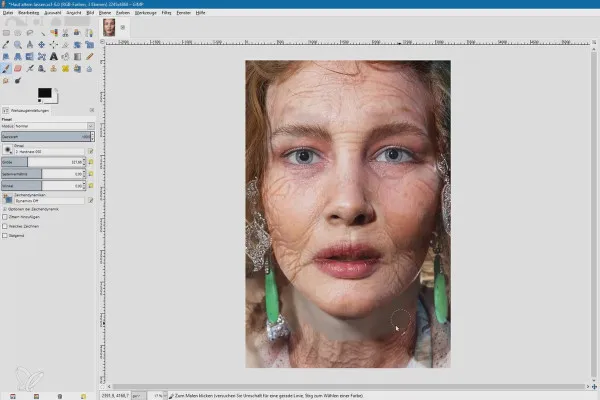 Bildbearbeitung mit GIMP: das Praxis-Tutorial – 24 Haut altern lassen