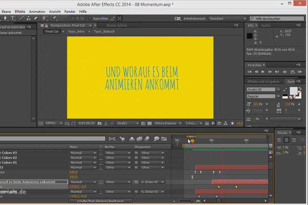 Animation let at gøre: Momentum