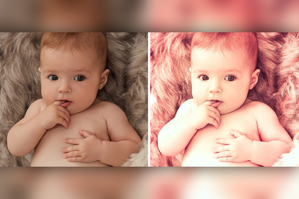 Photo preset for baby photos (Lightroom, Camera Raw): 23 | Moody Red