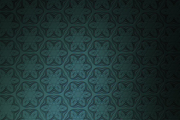 Fonds d'écran turquoise avec une ornementation fine - Version 2