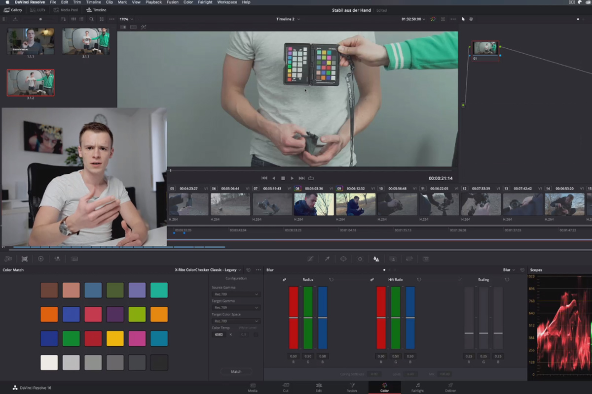 DaVinci Resolve-handledning: 4.5 | Färgbjörn
