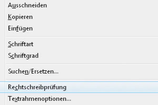 "InDesign" kontekstinis meniu