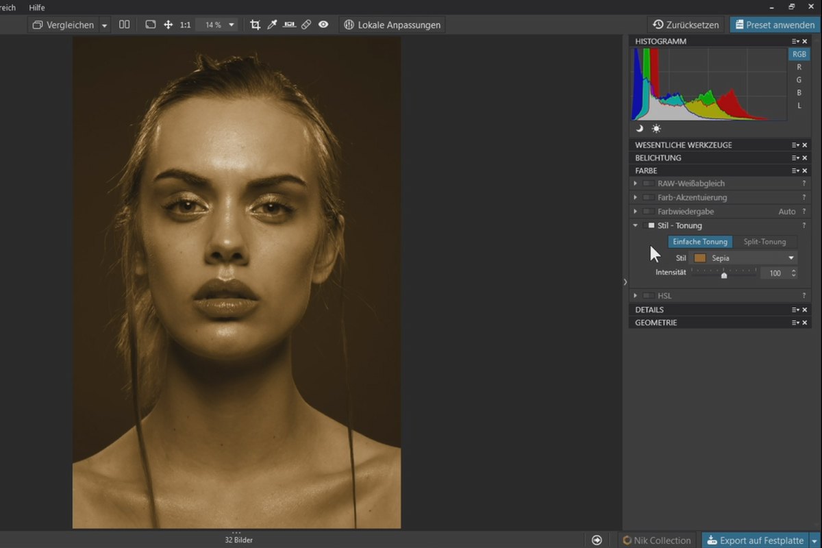 DxO PhotoLab Öğretici: 4.4 | Stil-Tonung