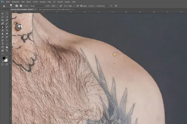 Separazione frequenze in Photoshop - 25 corpo struttura