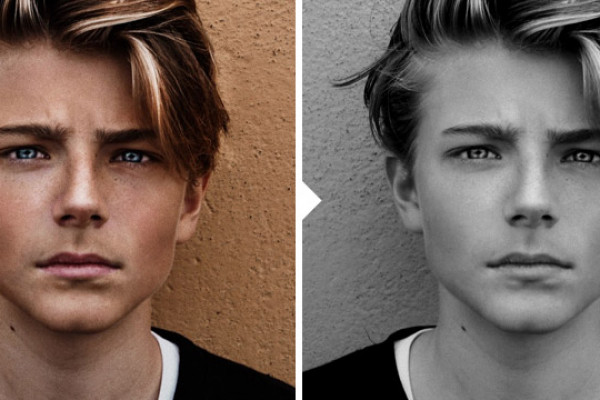 Photo preset for portraits (Lightroom, Camera Raw): 24 | BW Portrait