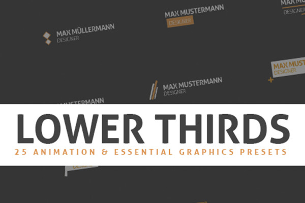 After Effects-mallar: Textanimationer - 2 underrubriker, bauchbinden