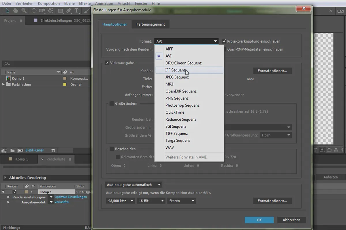 크리에이티브 클라우드의 새로운 내용: After Effects CC 2015.1 (2015년 11월) - 현대적인 포맷과 코덱을 위한 가져오기 가능력