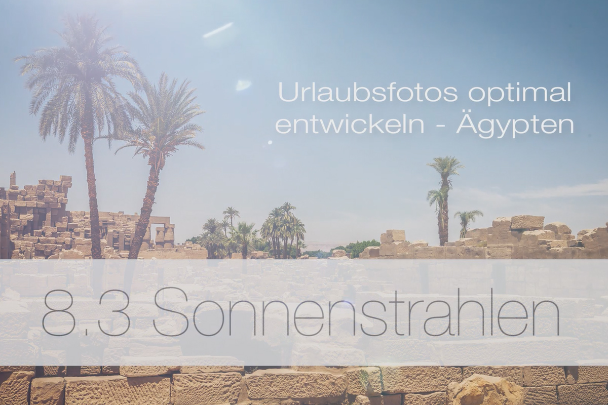 Optimal utvikling av feriebilder - 8.3 solstråler