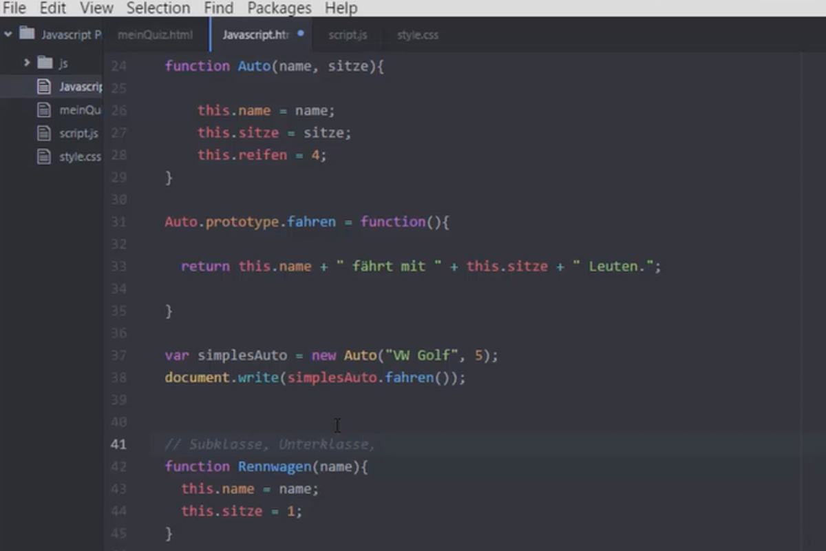 Den ultimata träningen för JavaScript och jQuery - 3.7 Arv