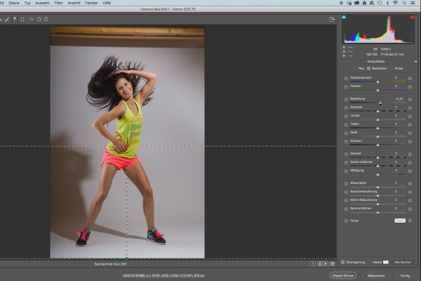 Ottimizzazione delle immagini di ritratti sportivi - 3.2 Sviluppo Raw.