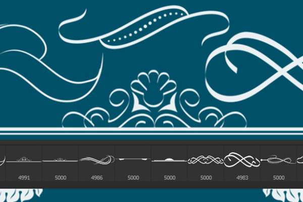 The large brush package - decorated lines, frames and ornaments 2
