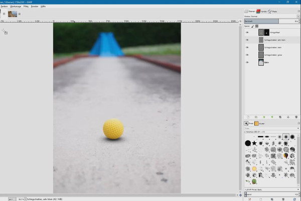 Retouche d'images avec GIMP : le tutoriel pratique - Ajouter une ombre portée à 25 objets I - ombre simple