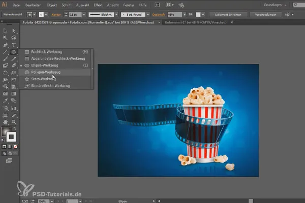 Porady i tricki dotyczące programu Adobe Illustrator: Jak obrócić poprawnie - efekt promieni słonecznych