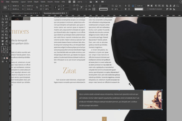 Apprendre InDesign - Tutoriel pour débutants : 3.7 Faire couler du texte autour des objets, objets ancrés