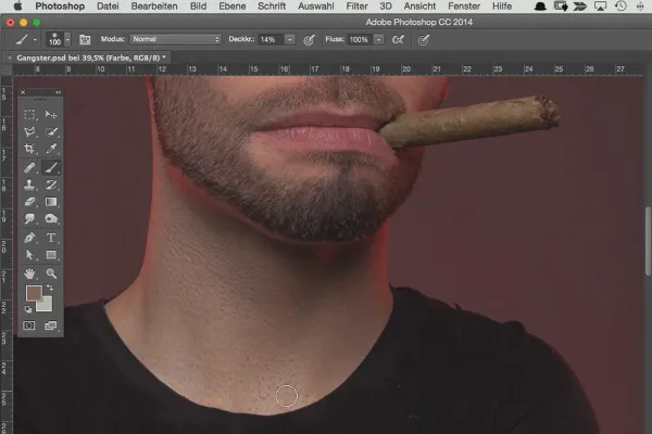 KOMIKSO stilius: Paryškinimas pelėsiui naudojant „Photoshop“ - 4.6 dažų atskyrimas: tapyti spalvomis