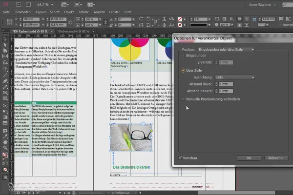 Großprojekte in Adobe InDesign - 3.13 - Objekte verankern