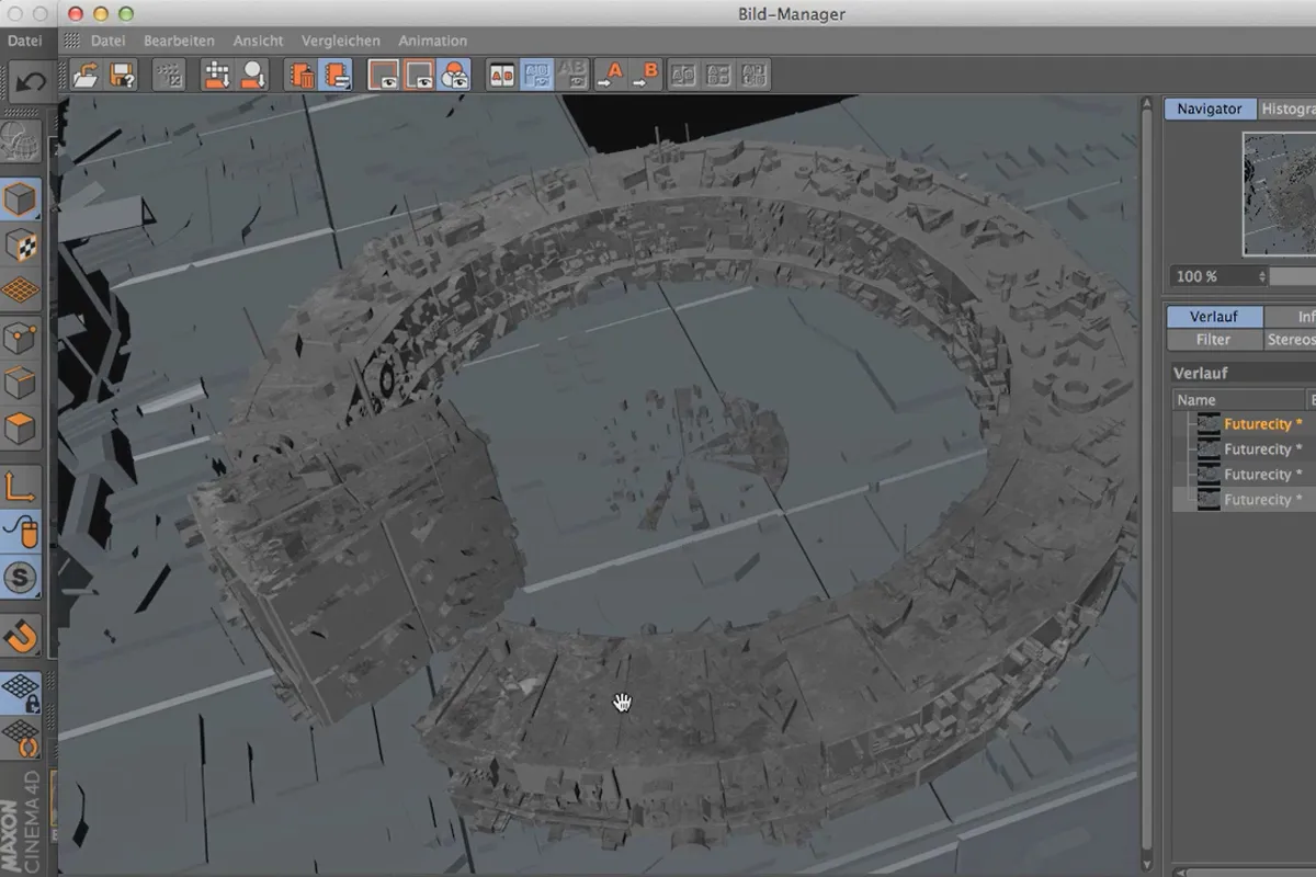 Cinema 4D meets Photoshop: I - 3.3. Verschiedene Mappingarten testen