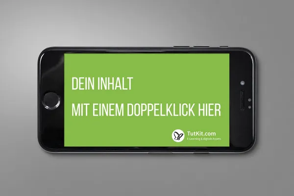 Mockup con smartphone, cellulare (iPhone) - Versione 25.