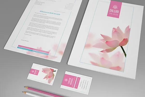 Maketas „Affinity Photo“: laiško raštas ir vizitine kortelė – Versija 2