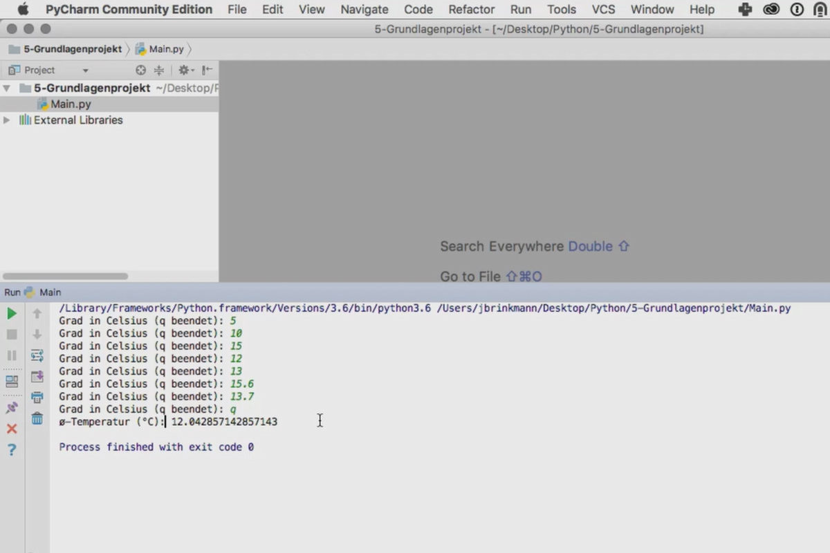 Programación con Python - 5.1 Tarea: Leer valores y calcular la media