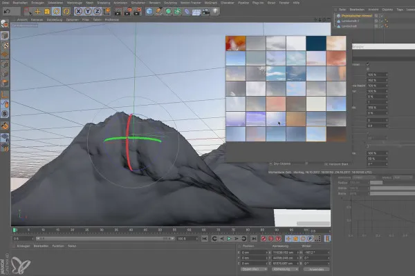 Cinema 4D für Einsteiger – 3D-Praxis: 4.3 Himmel