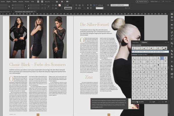 Apprendre InDesign - Tutoriel pour débutants : 3.8 Glyphes, caractères spéciaux, recherche et remplacement