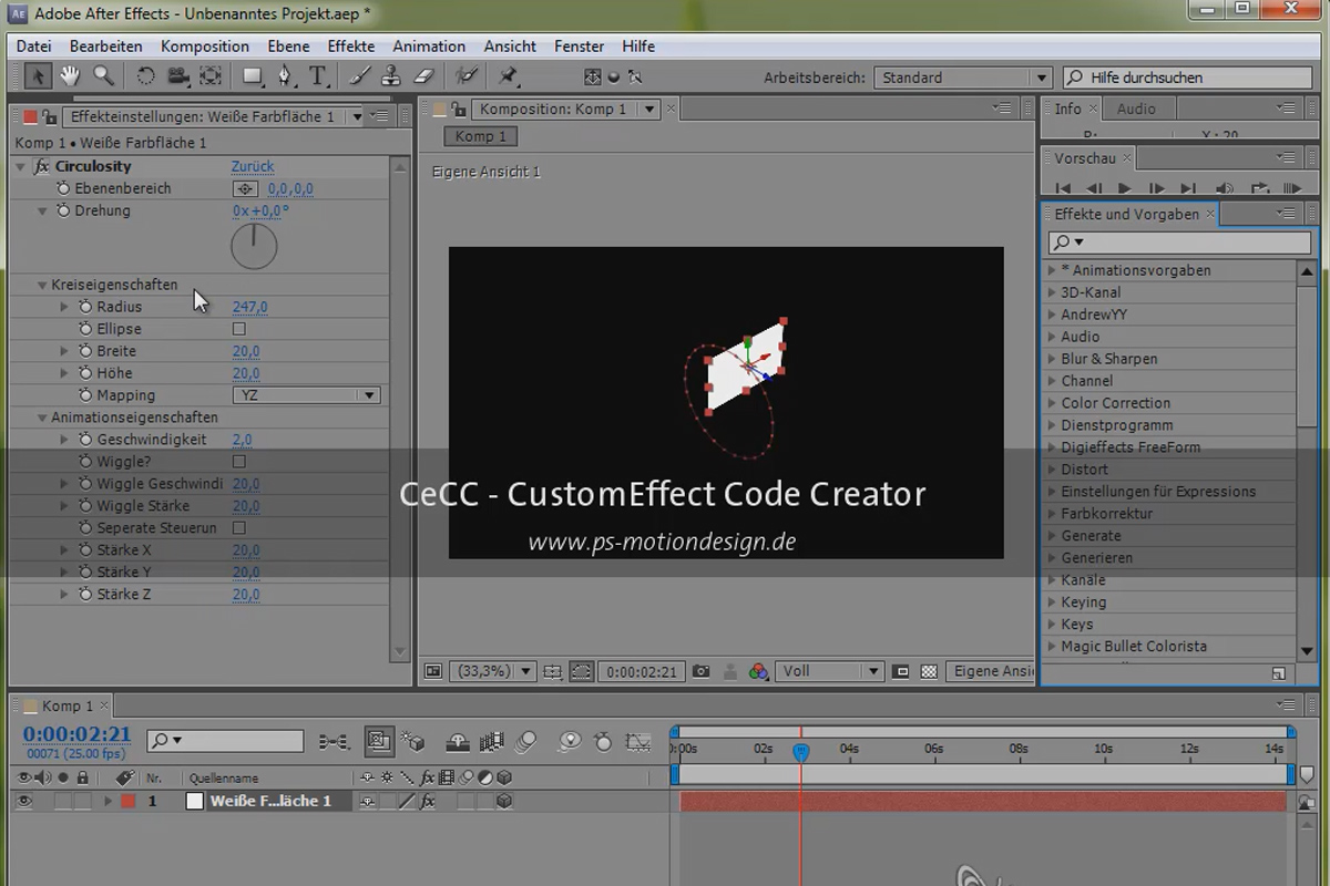 Expressions in AE - Creating a custom effect