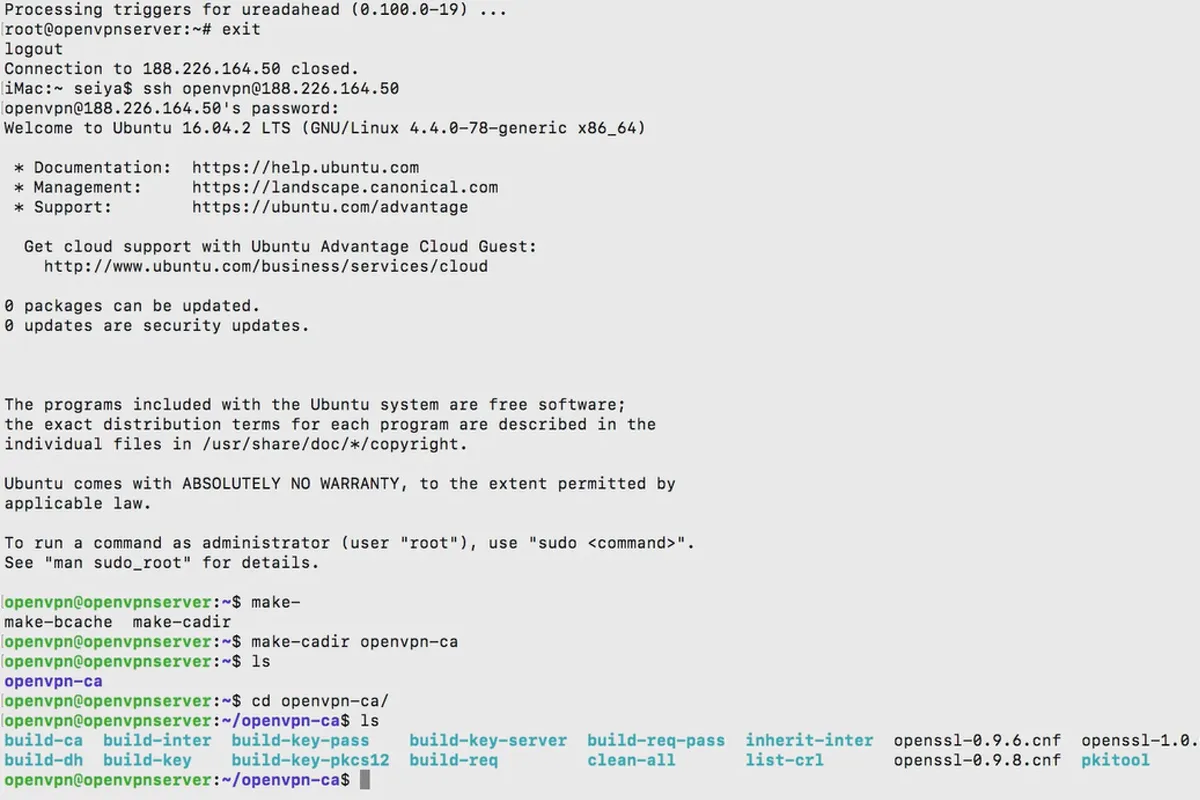 OpenVPN anlamak ve kurmak - ağda güvenli: 5.2 OpenVPN kurulumu