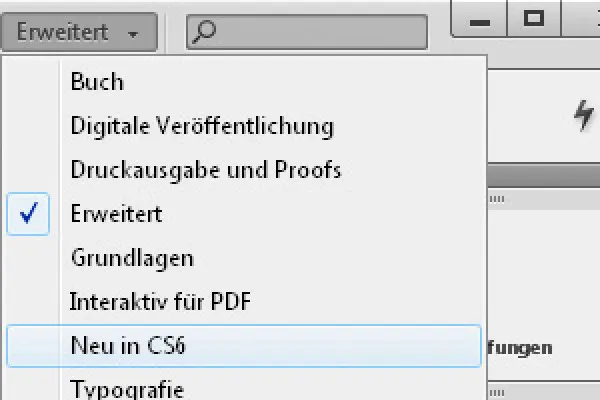 "InDesign" pritaikyti meniu ir paletės