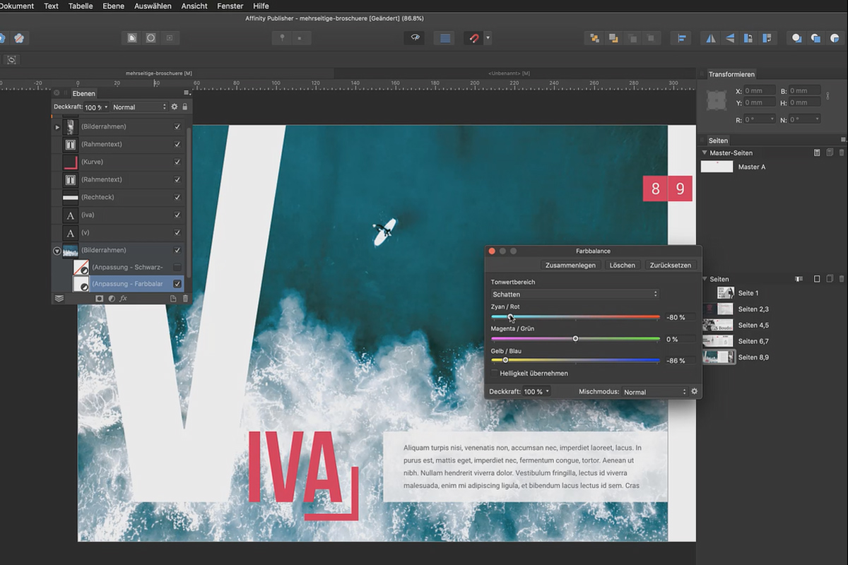 Affinity Publisher basiscursus: 26 | Snel beeldcorrecties in Affinity Publisher