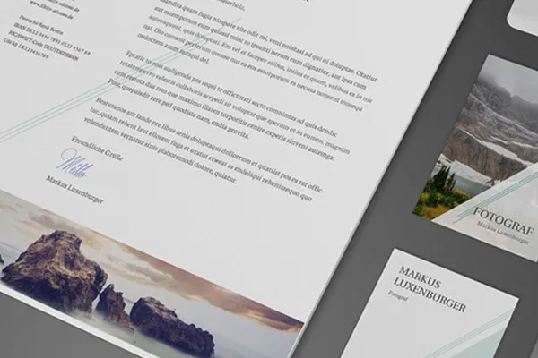 Mockup „Affinity Photo“: laiško popierius ir vizitinė – versija 3.