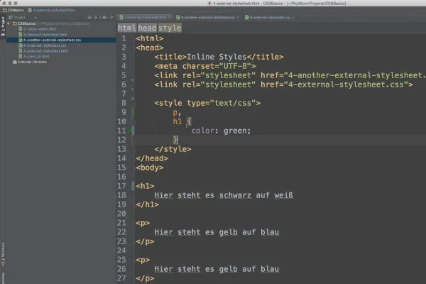 Základy HTML, CSS a JavaScript - 27 externích stylování.