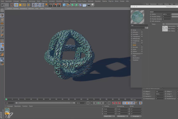 Cinema 4D pour débutants - Pratique 3D: 4.4 Editeur de matériaux