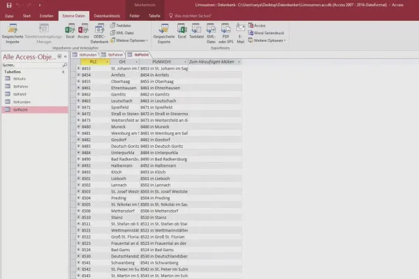 Besser in Access: Werde zum Daten-Helden – 5.1 Importieren von Postleitzahlen aus Österreich