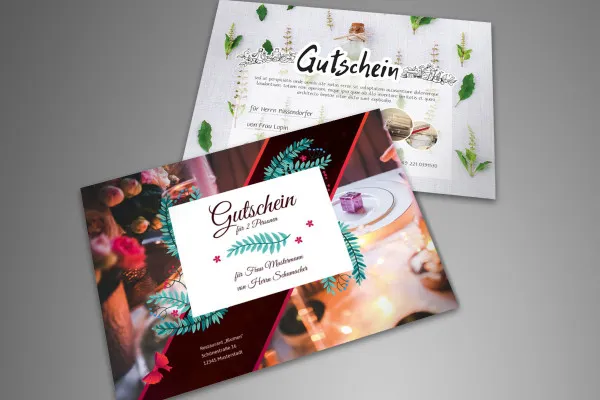 Template mockup Photoshop untuk flyer A4 2 sisi dalam format landscape.