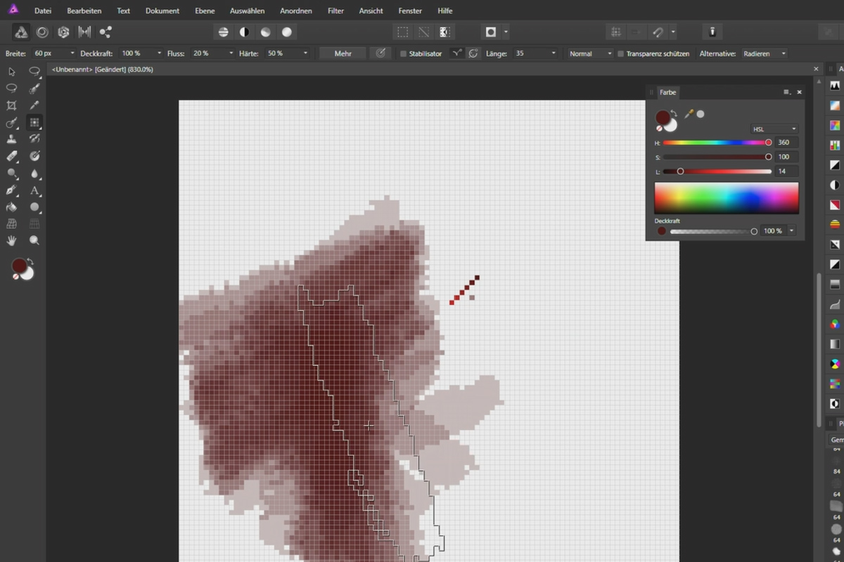 Affinity Photo-opplæring - Grunnleggende: 3.8 | Pikselverktøy