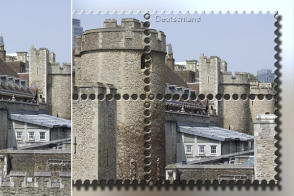 Photoshop handling: Frimerkeark