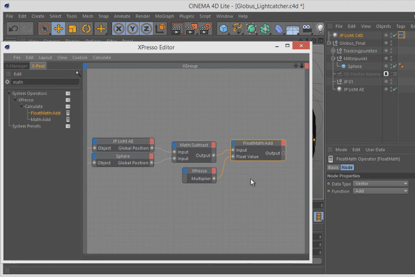 After Effects'te 3D projeler: Xpresso devresi - Globus Işık.
