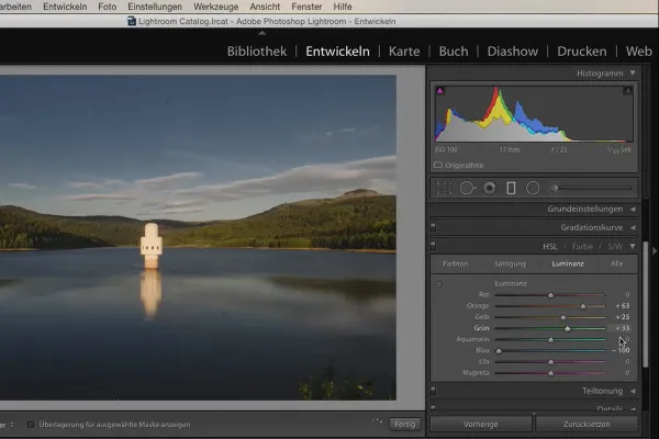 Lightroom für Einsteiger und Aufsteiger: 05 - Bilder entwickeln - 5.7 - HSL: Farbton, Luminanz, Sättigung
