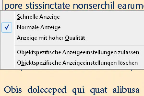 Rodymo kokybė programoje "InDesign