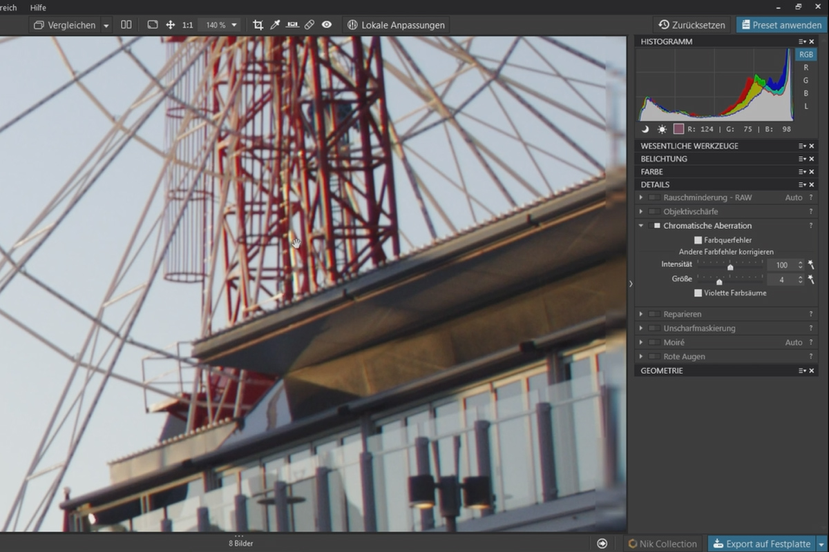 DxO PhotoLab-Tutorial: 5.2 | Kromatik Aberrasyon