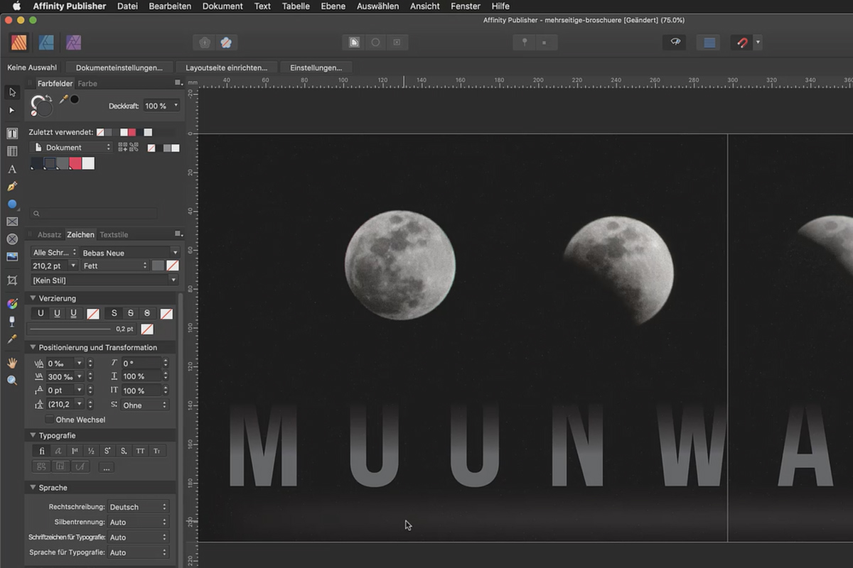 Affinity Publisher basis tutorial: 28 | Transparantietool